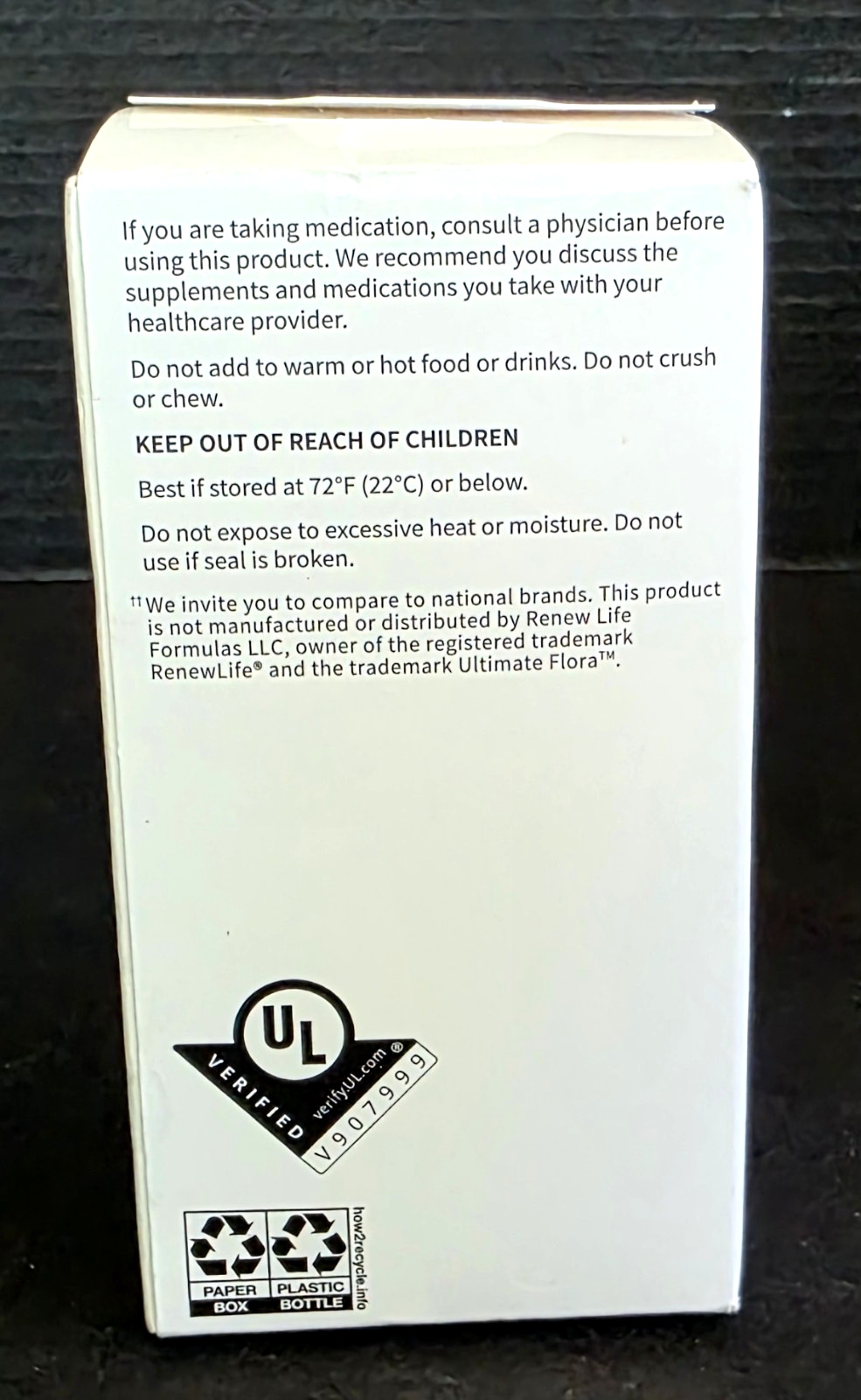 Walgreens (RenewLife Ultimate Flora) Probiotic Capsules, 50 Billion CFU, *07/26*