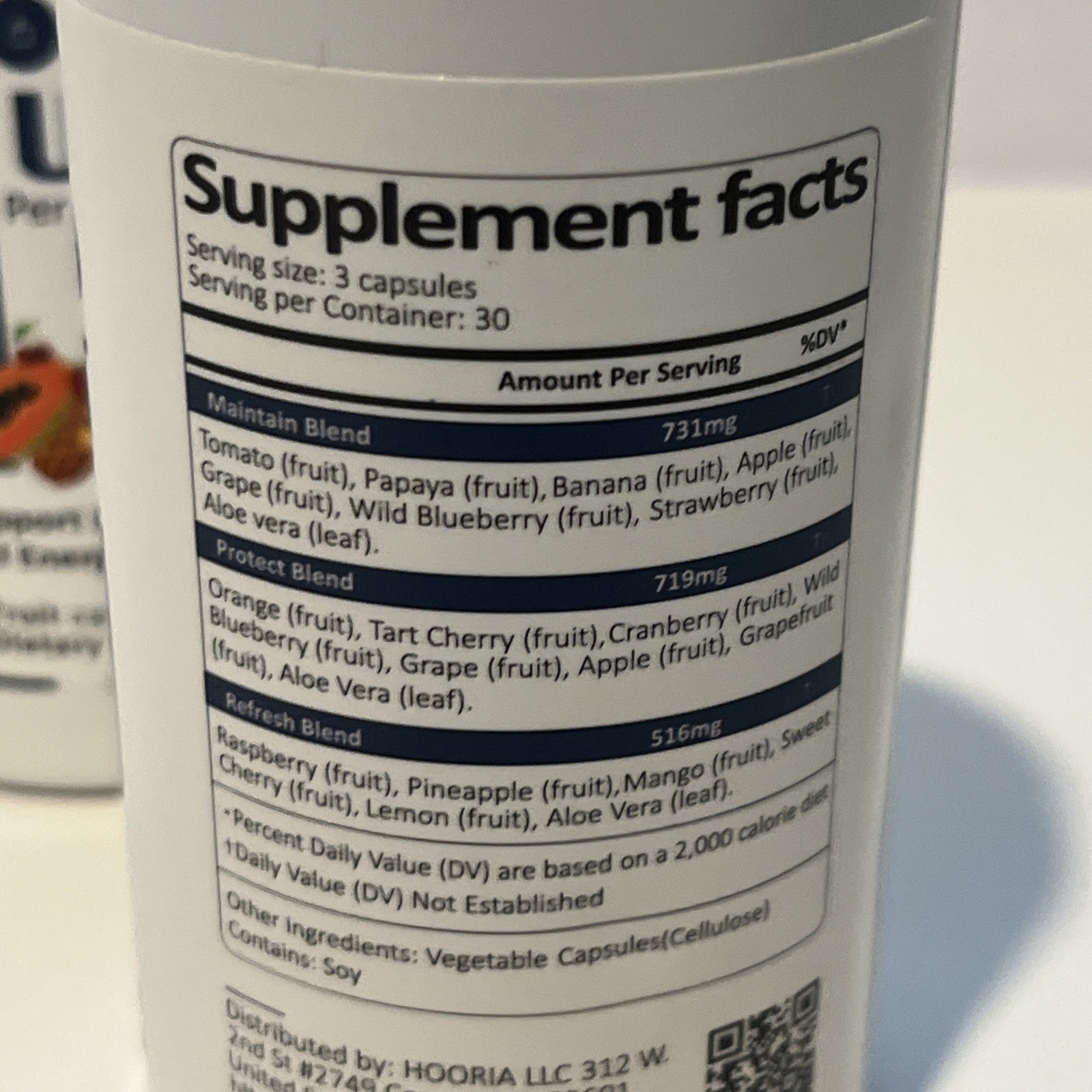 2 bottles Whole Food Fruit Blend Capsules – Vitamin & Antioxidant Support – 90ct
