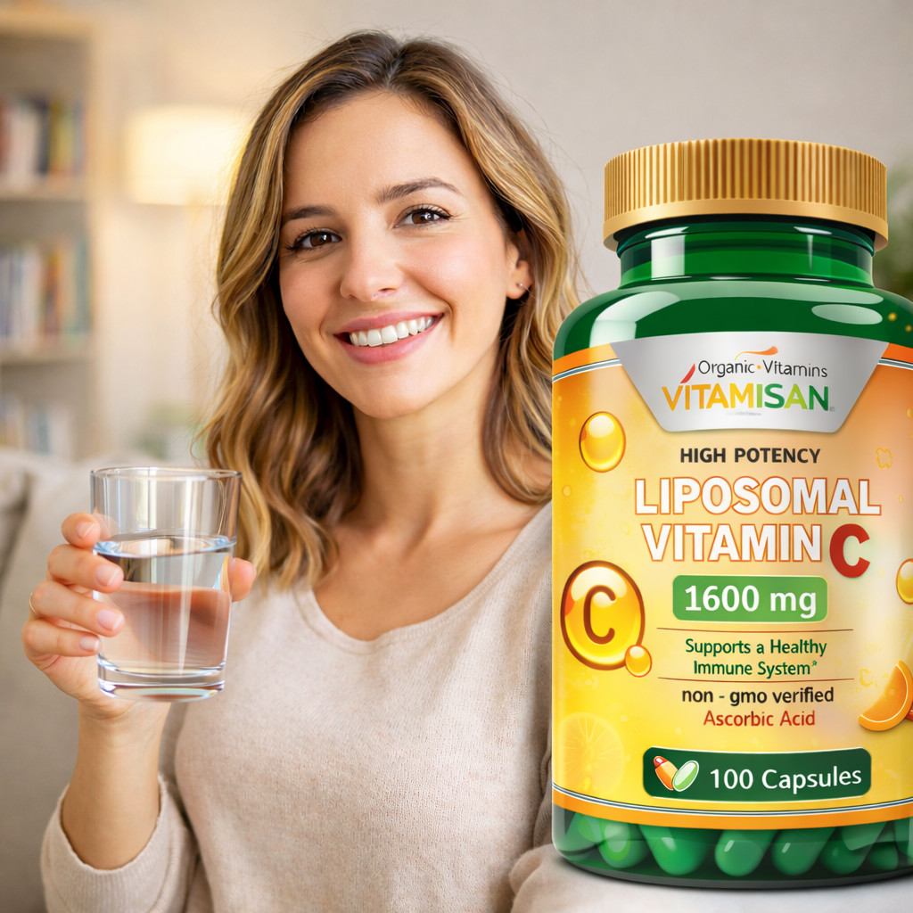 Liposomal Vitamin C 1600mg -200 Capsules – High Absorption Supplements