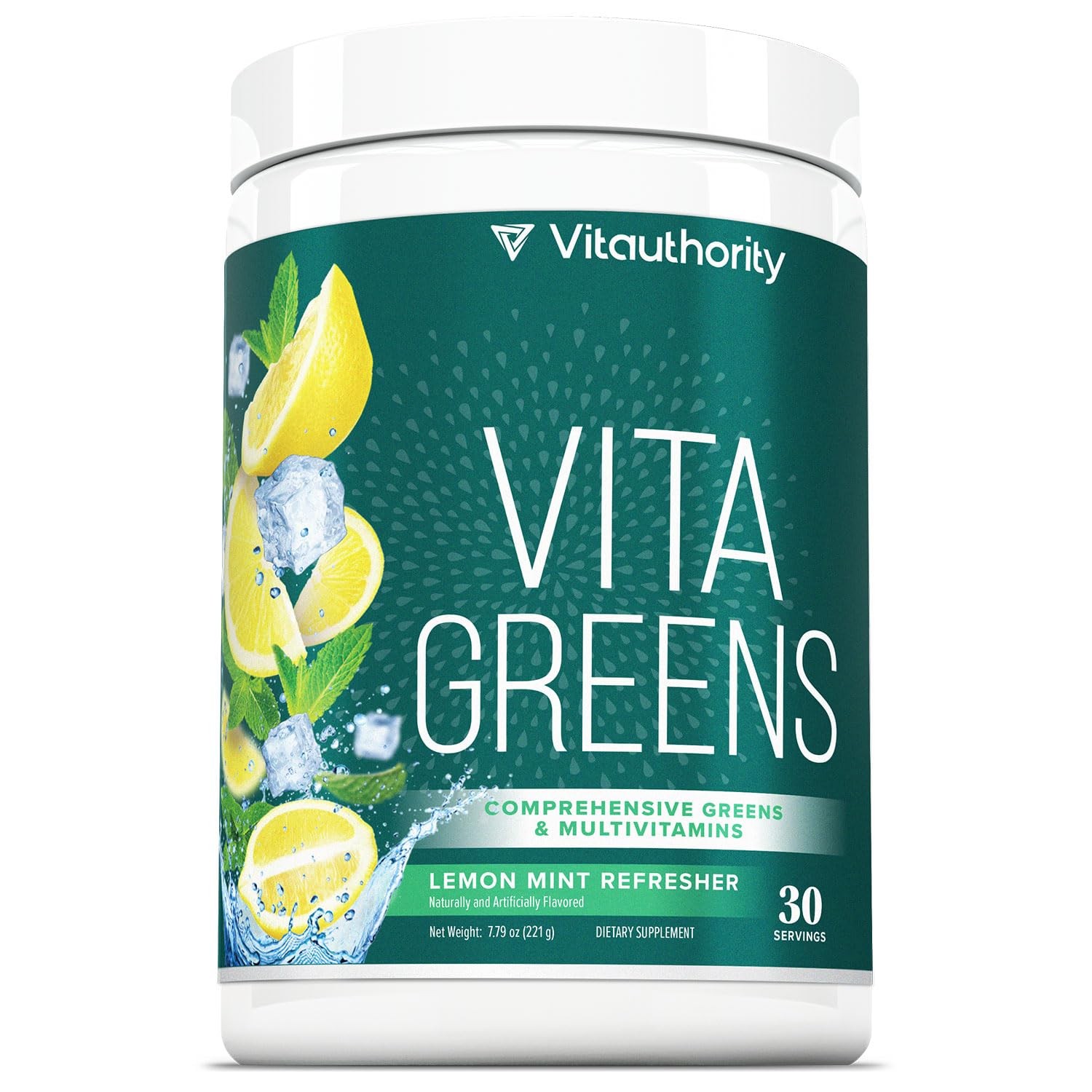 Vitauthority Vita Greens Superfood Powder: Immune and Digestion Support | Enh…
