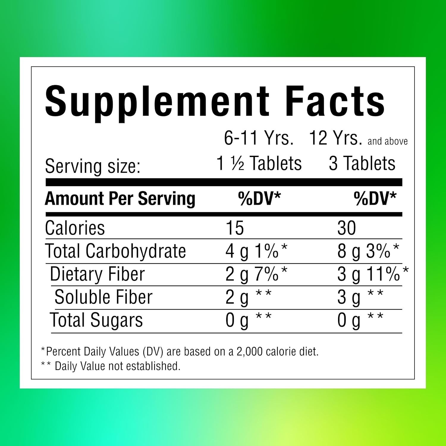 Chewable Prebiotic Fiber Supplement Tablets for Digestive Health, Assorted Fruit