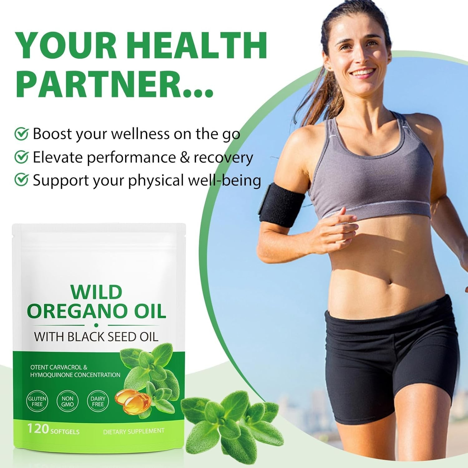 Resilia Oil Of Oregano With Black Seed Oil 6,000MG