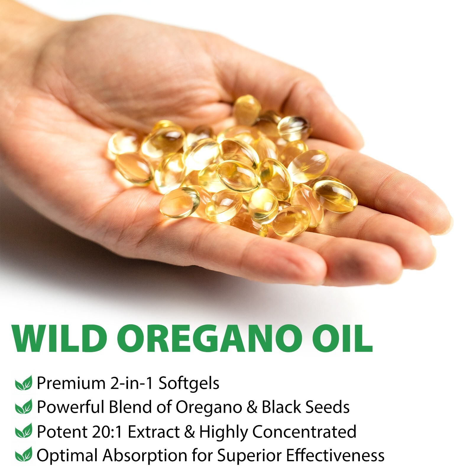Oil Oregano Oil 6000mg 300 Softgel with Black Seed Organic 200mg Immune Support