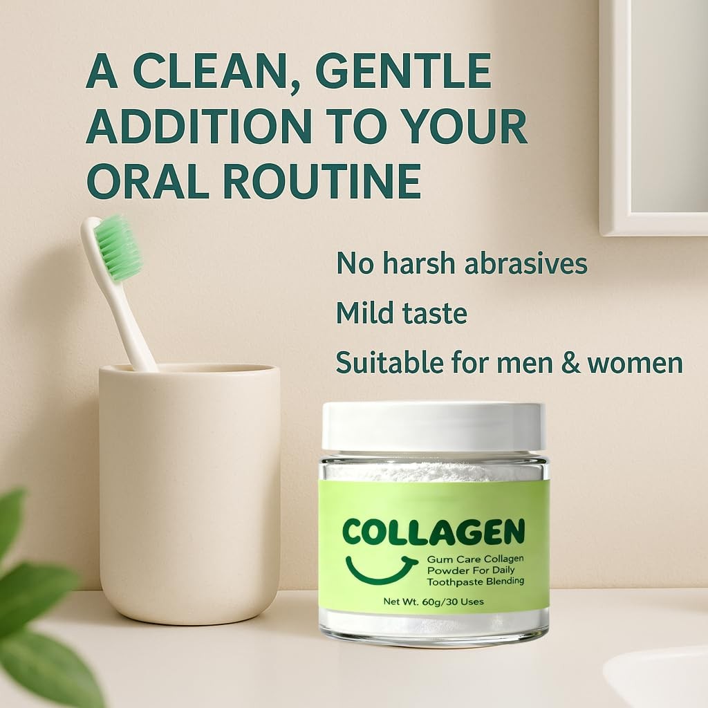 Collagen Tooth Powder, Collagen Powder for Teeth and Gums, Smile Strengthenin…