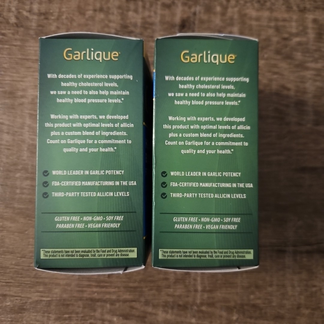 Garlique Garlic Healthy Blood Pressure Formula 60 Cap X2 Exp 2027+
