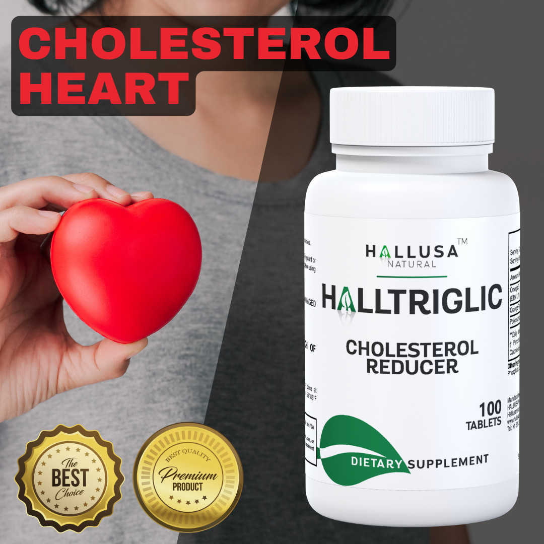 HALLTRIGLIC – Heart Health – Lower Triglycerides & Cholesterol – 100 Tabs