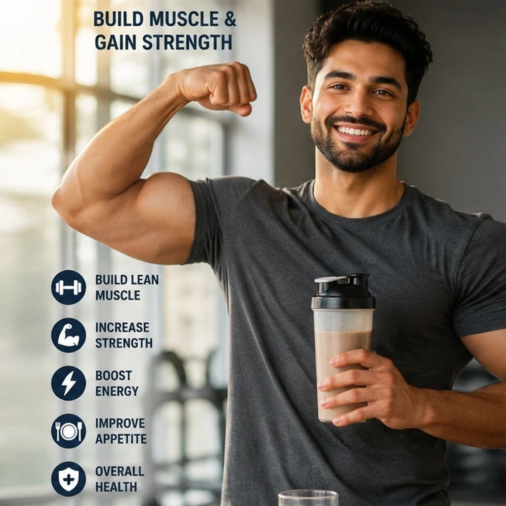 Weight Gainer Pills 60 Count | Appetite Booster for Men & Women | Mass Gain Caps