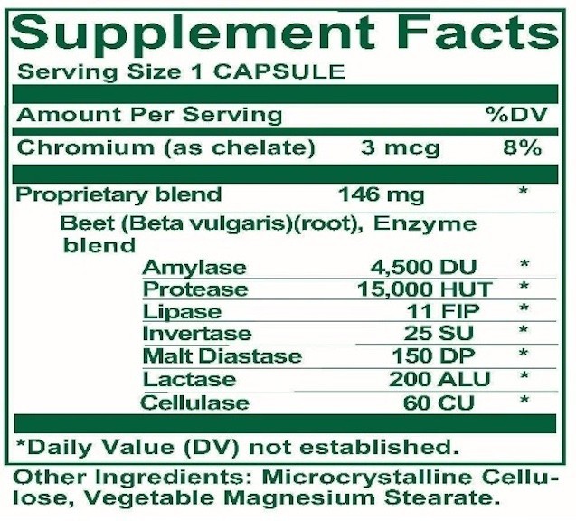 Nutri-West Total Enzymes Gluten Free Nutritional Supplement 120 Count