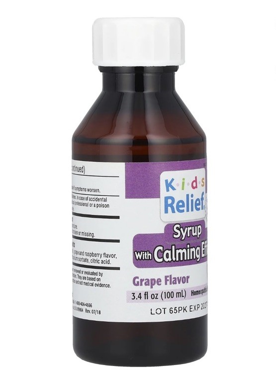 Kids Relief®, Syrup with Calming Effect, Grape, 3.4 fl oz (100 ml) exp 11/27