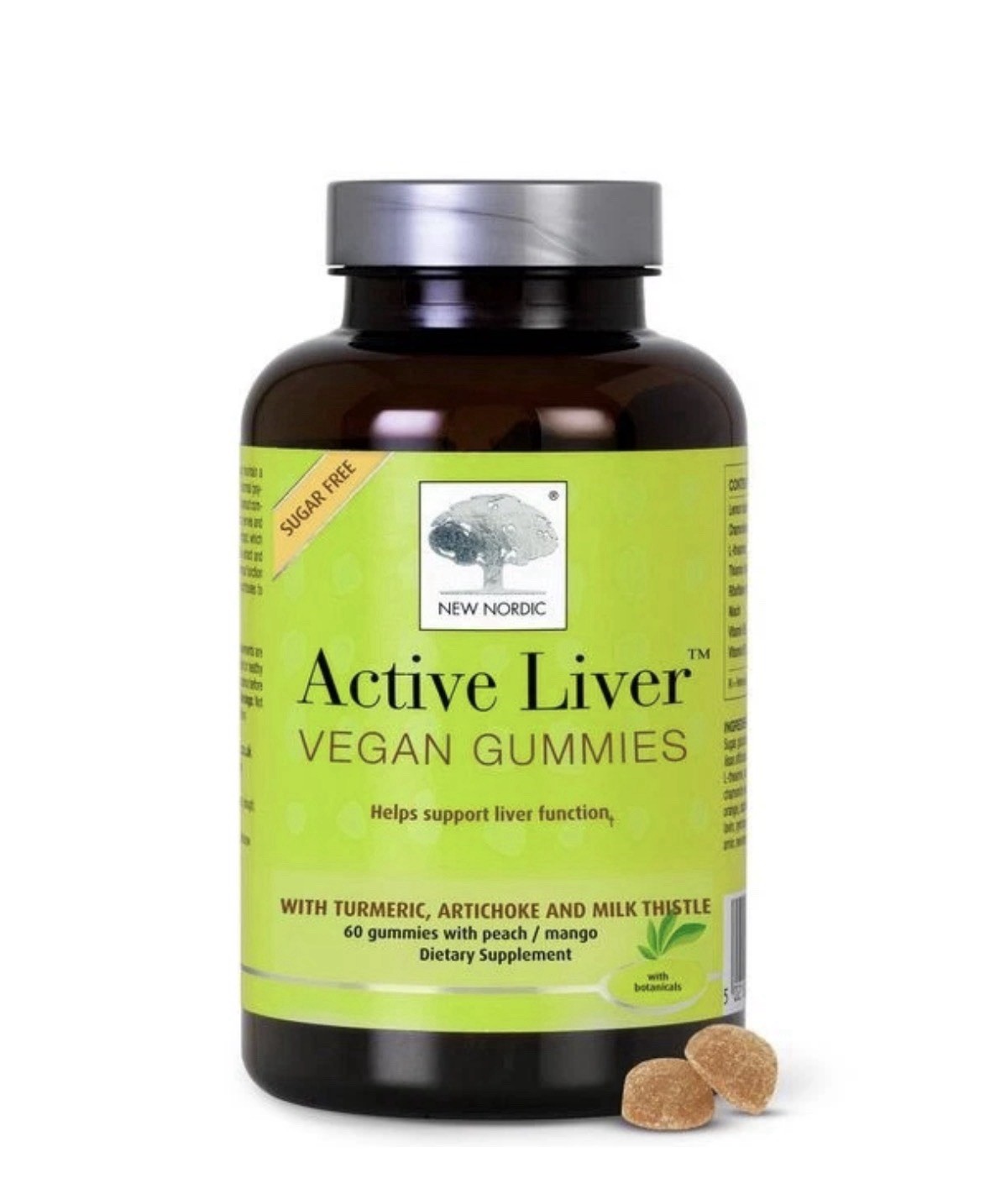 New Nortic Active Liver Gummies, Peach & Mango, 60 Gummies, EXP 03/28