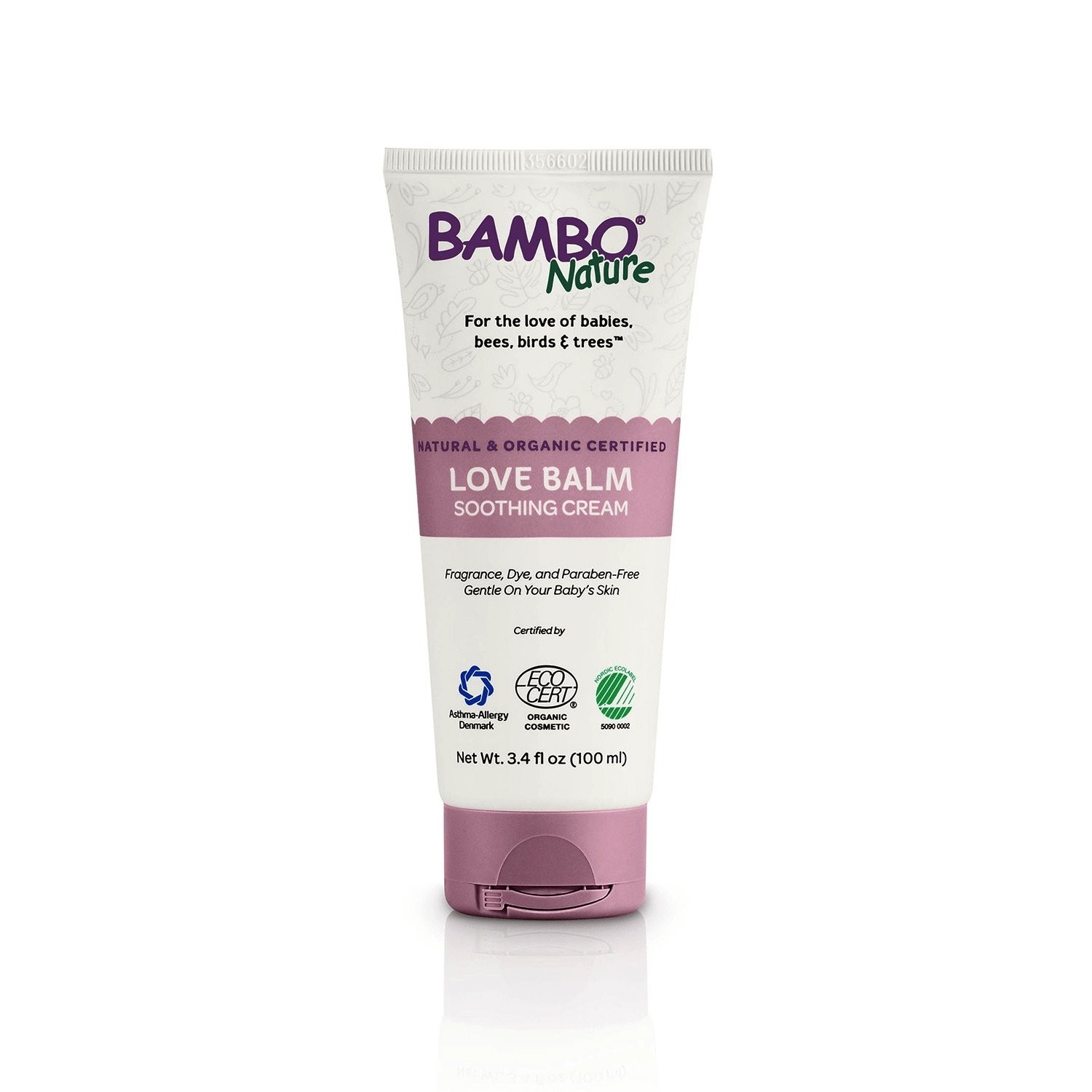 Bambo Nature Love Balm Soothing Cream, 3.4 fl oz Tube, 1 Count