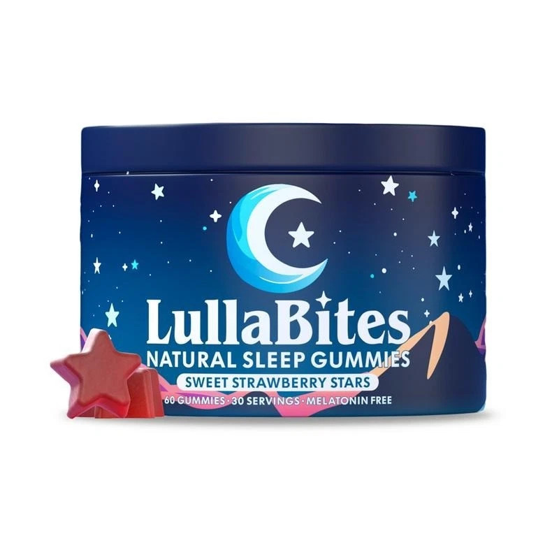 3pk NEW LullaBites Natural Sleep Gummies Strawberry Stars Flavor 60 Gummies US