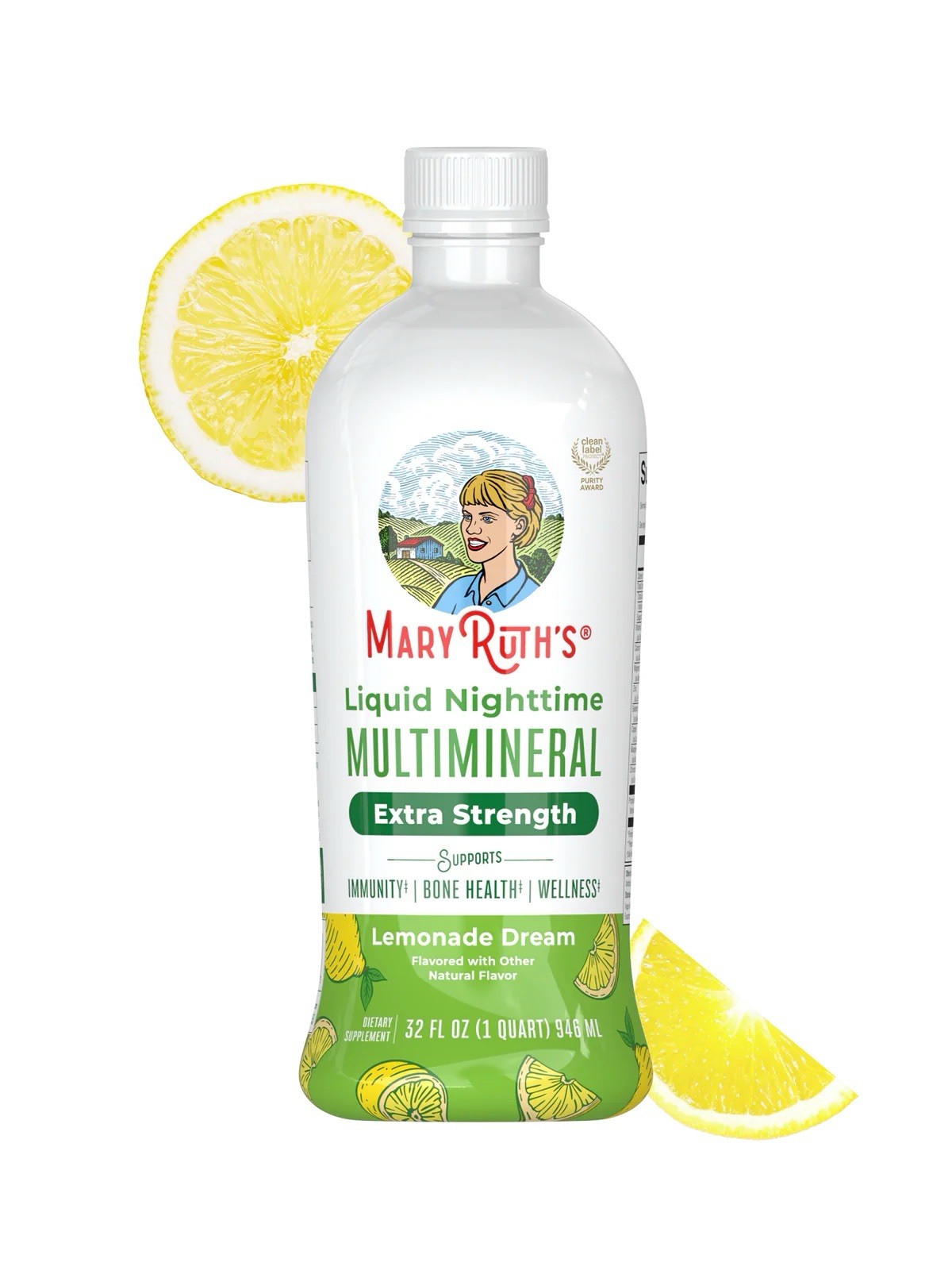Mary Ruth’s Organics Nighttime Liquid Multivitamin Lemonade Dream 32 fl Oz