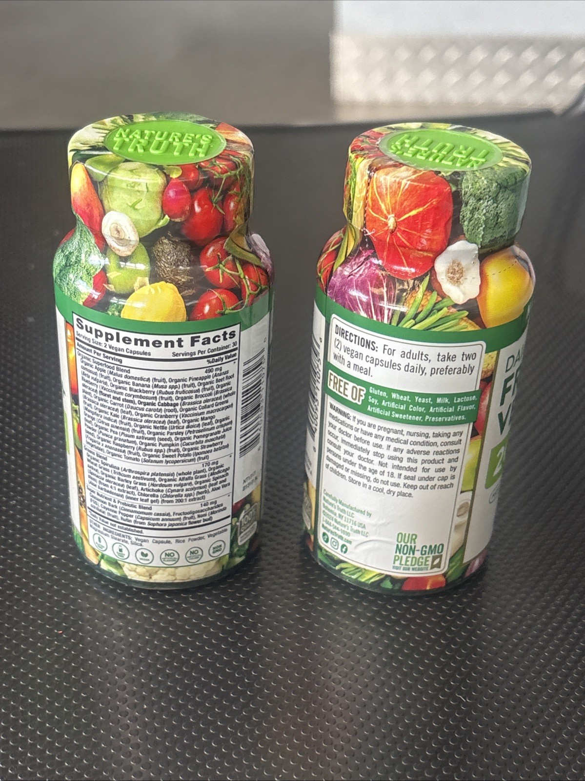 2X Nature’s Truth Daily Fruits & Veggies+ 60 Vegetarian Capsules BBD 3/2028