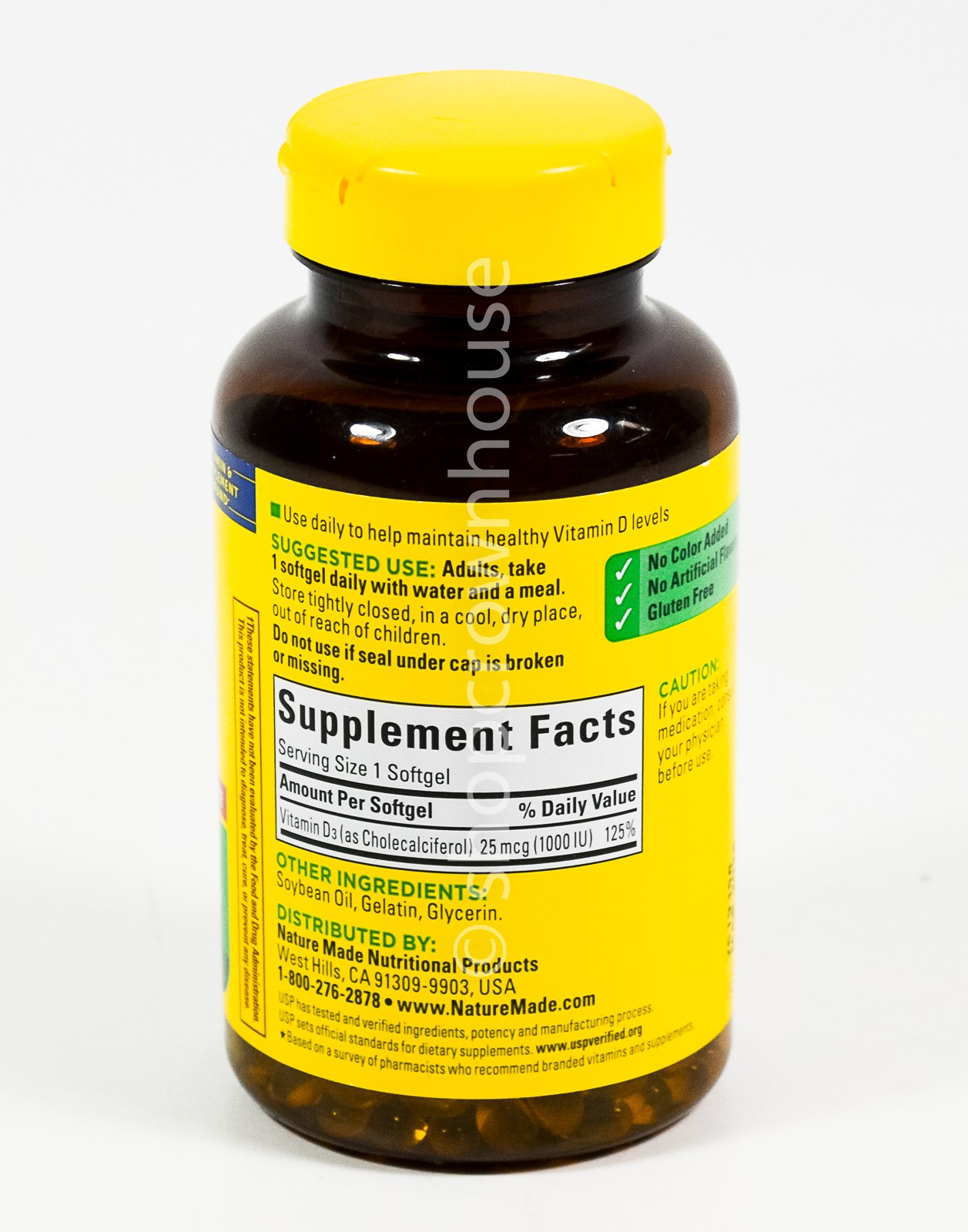 Nature Made VITAMIN D3 1000 iu / 25 mcg bone immune muscle 300 SOFTGELS 03/2028