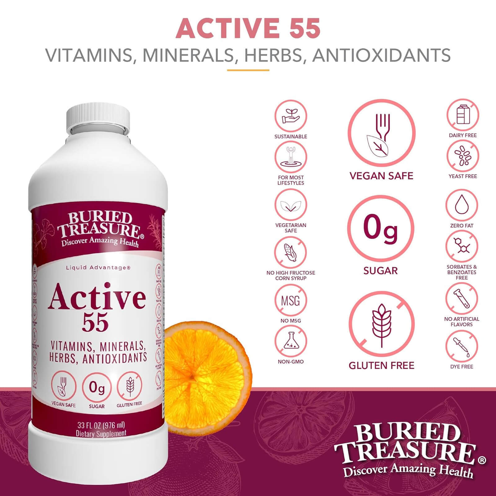 Buried Treasure Active 55 Plus 32 fl oz