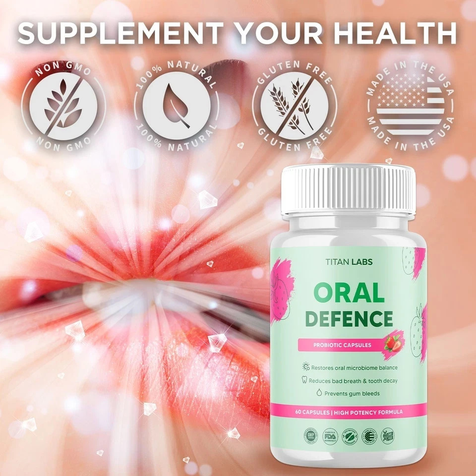 Oral Defence Advanced Probiotic For Healthy Teeth & Gums 60 Capsule Pack Of 5