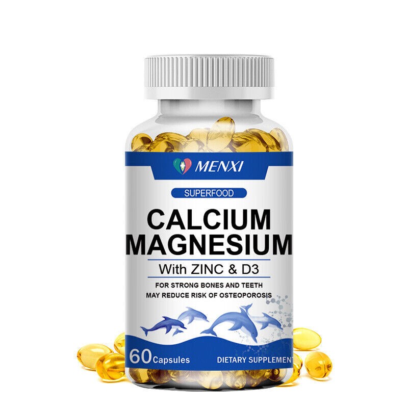 Zinc Calcium Magnesium & Vitamin D Complex Supplement 240 Vegetarian Capsules
