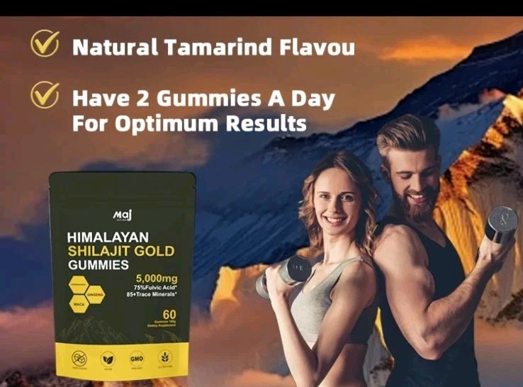 (1) Himalayan Gold Shilajit 5000mg Gummies 60 Pure SHILAJIT Maca Ginseng