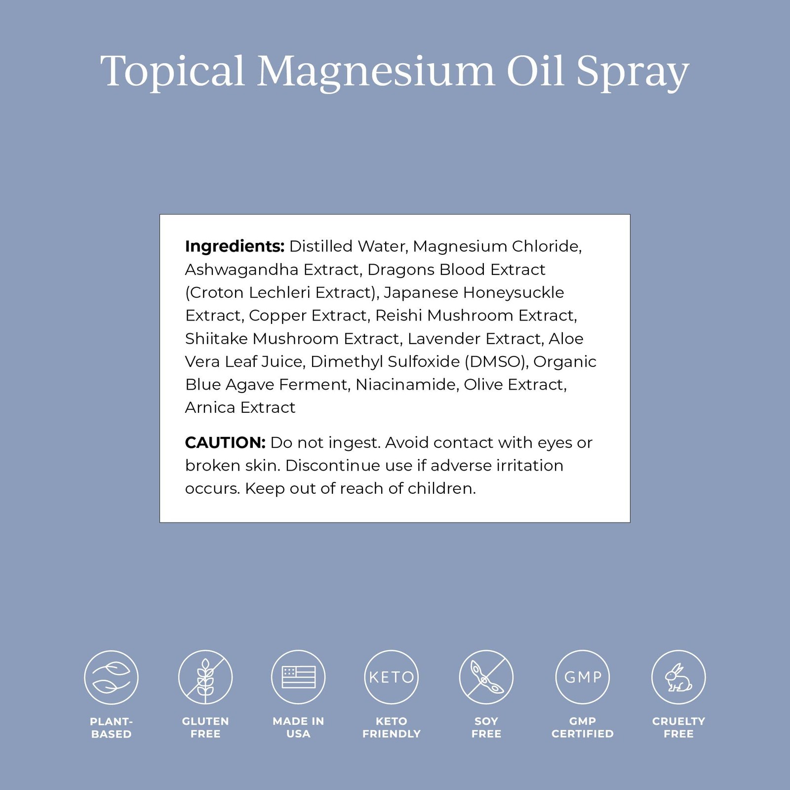 CYMBIOTIKA Topical Magnesium Oil Spray for Body, USA 3.4 Fl Oz (Pack of 1)
