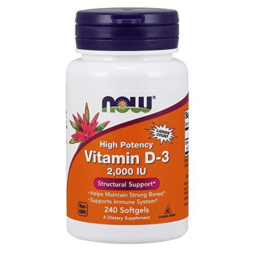 NOW FOODS Vitamin D-3 2000 IU – 240 Softgels