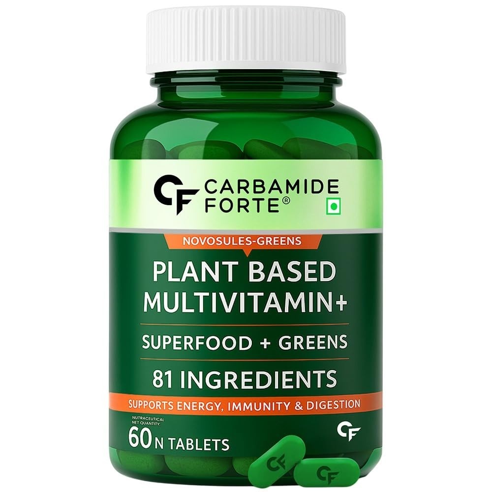 Carbamide Forte Plant Based Multivitamin 82 Ingredients 60 Veg Tablets