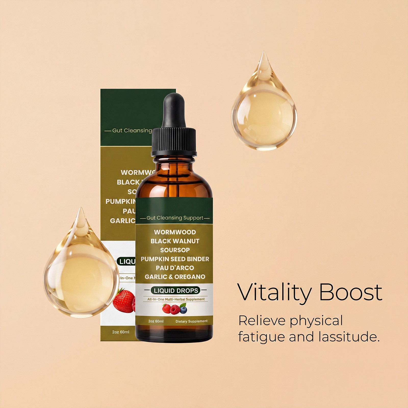 LUMVELLE Wild Harvested Wormwood Herbal Liquid Botanical Supplement Drops 1-5pcs