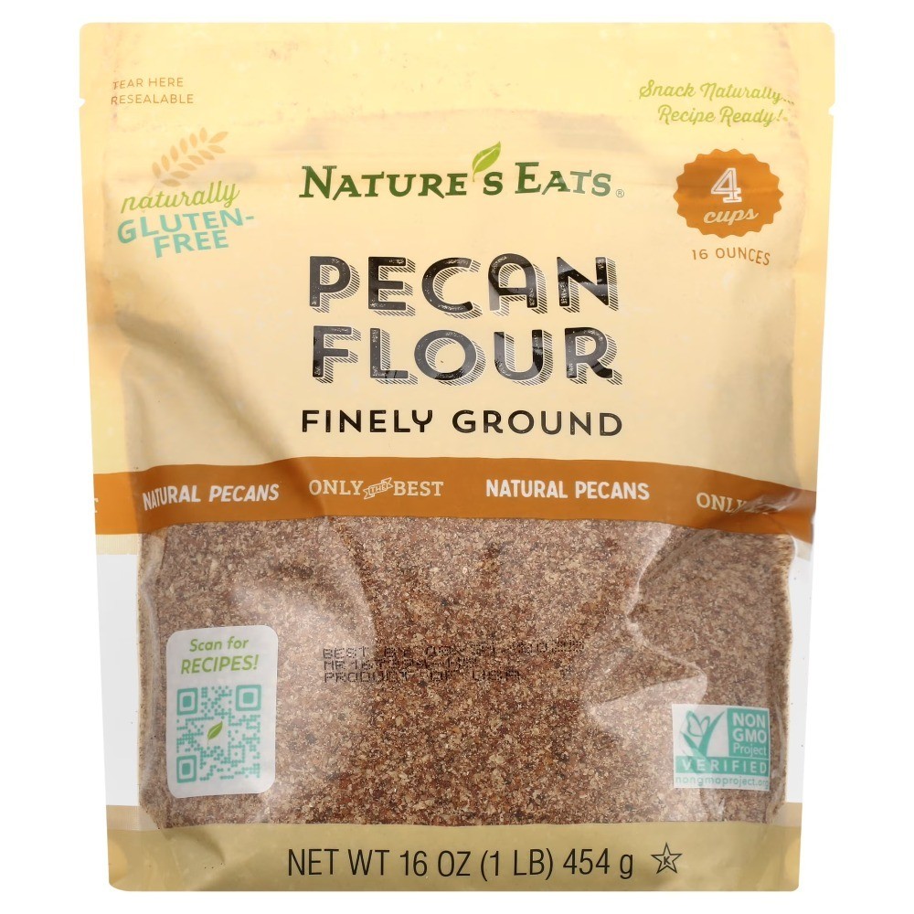 Finely Ground Pecan Flour Gluten-Free Keto Paleo Friendly Non-GMO 16 oz