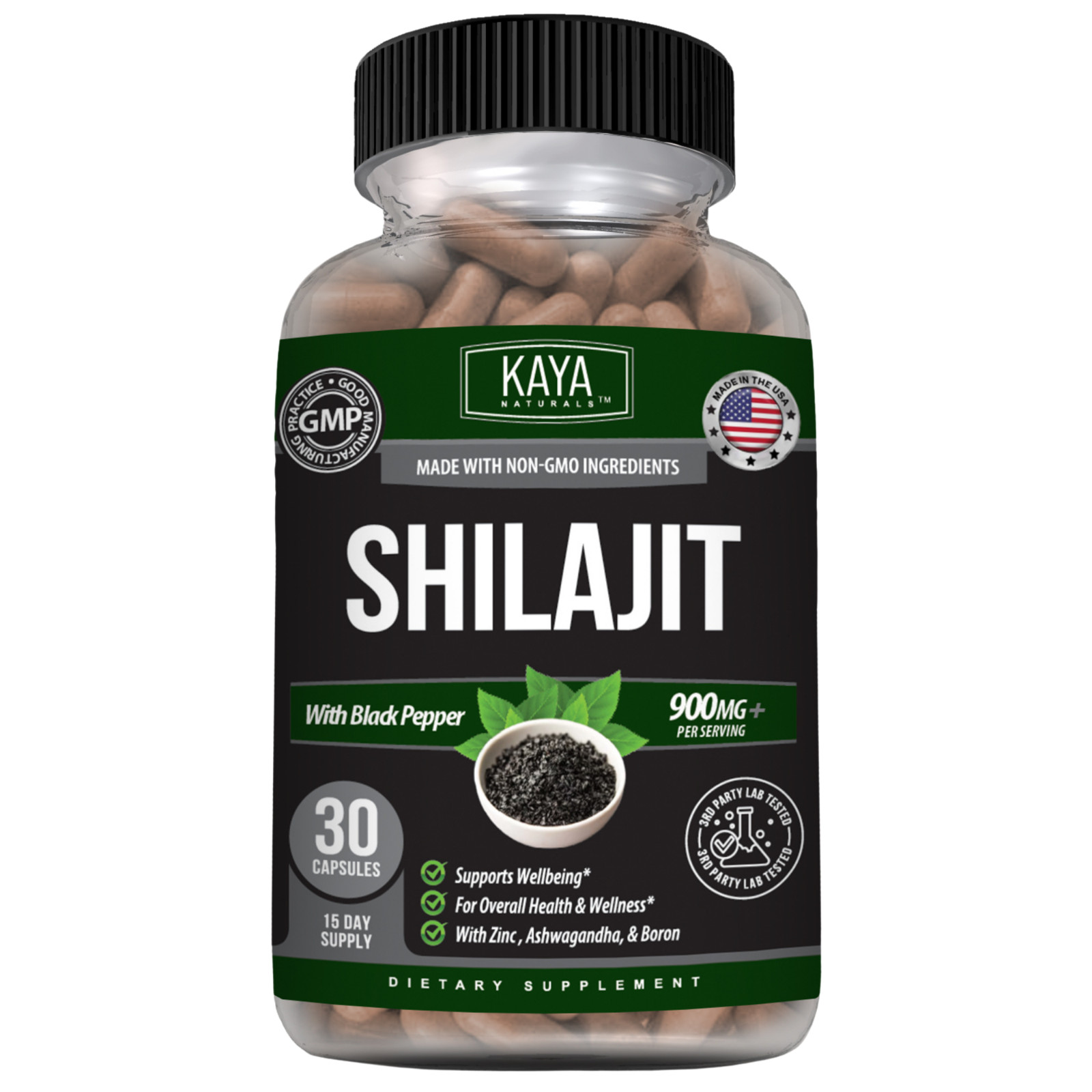 Shilajit Supplement Supports Energy, Stamina, Focus, Strength Boost