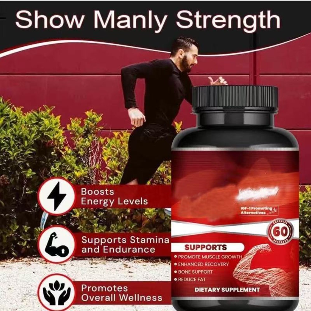 1-3 Men’s Daily Support 60ct, Natural Energy &Physical Stamina Health Supplement