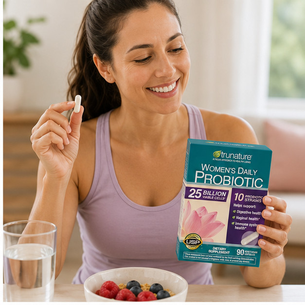 3-Pack Trunature Women’s Daily Probiotic, 90 Vegetarian Capsule