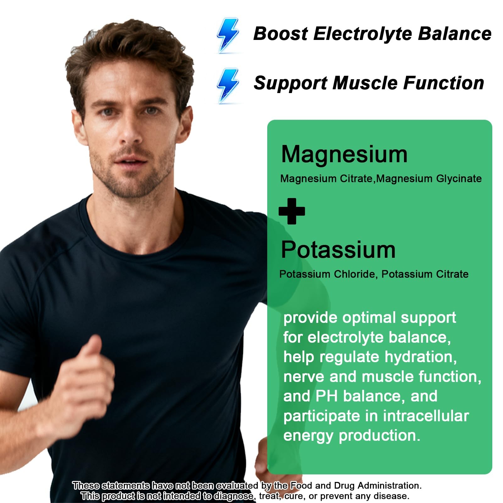 Potassium Magnesium Supplement Liquid, Electrolyte 2 Fl Oz (Pack of 1)