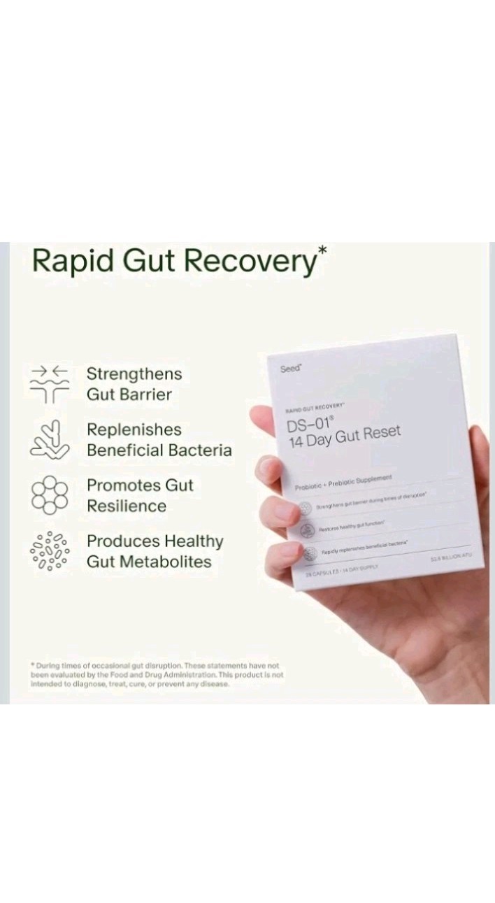 8 Boxes of Seed DS-01 Rapid Gut Recovery 14 Day Gut Reset w Probiotic Probiotic
