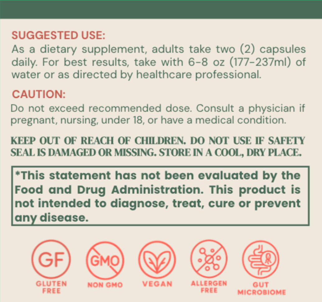 Ligera 4-in-1 Gut Health ACV Probiotic Prebiotic Digestive Enzymes Woman 60 Caps