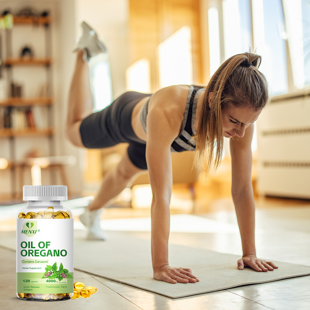 120pcs Oil of Oregano – with Carvacrol Olive Non-GMO Oil- Natural Immune Support