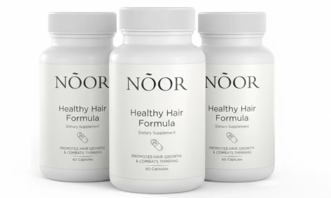 3x (BRANDED) NOOR HAIR Healthy Hair Formula, Hair Growth Supporting Thick Hair