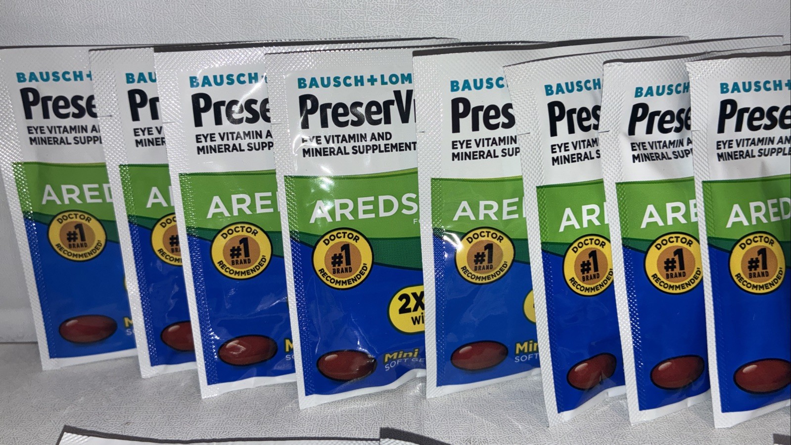 Lot Of 17-2 Pack PreserVision AREDS 2 Mini Softgels Bausch & Lomb Vision Support