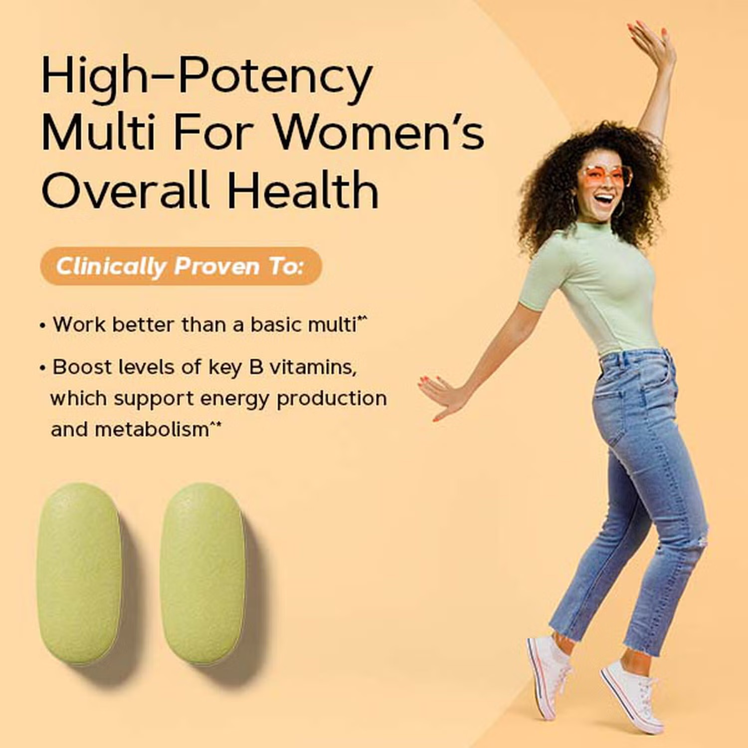 Sealed GNC Women’s Energy & Metabolism Multivitamin 180 Caplets – Exp. 01/2027