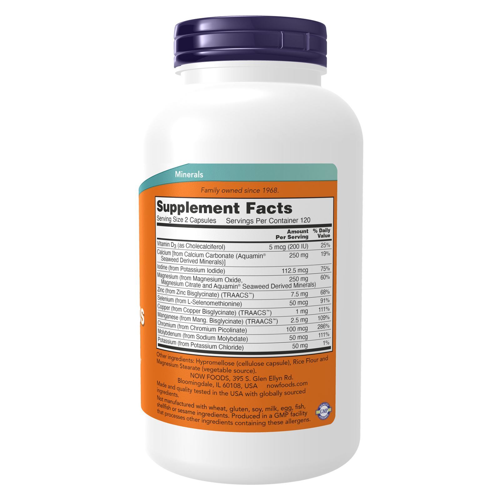 NOW FOODS Full Spectrum Mineral Caps 240 Veg Capsules