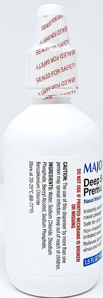 Major Deep Sea Nasal Saline Spray 1.5 Oz (44ml) 12 Pack -Expiration Date 07-2025