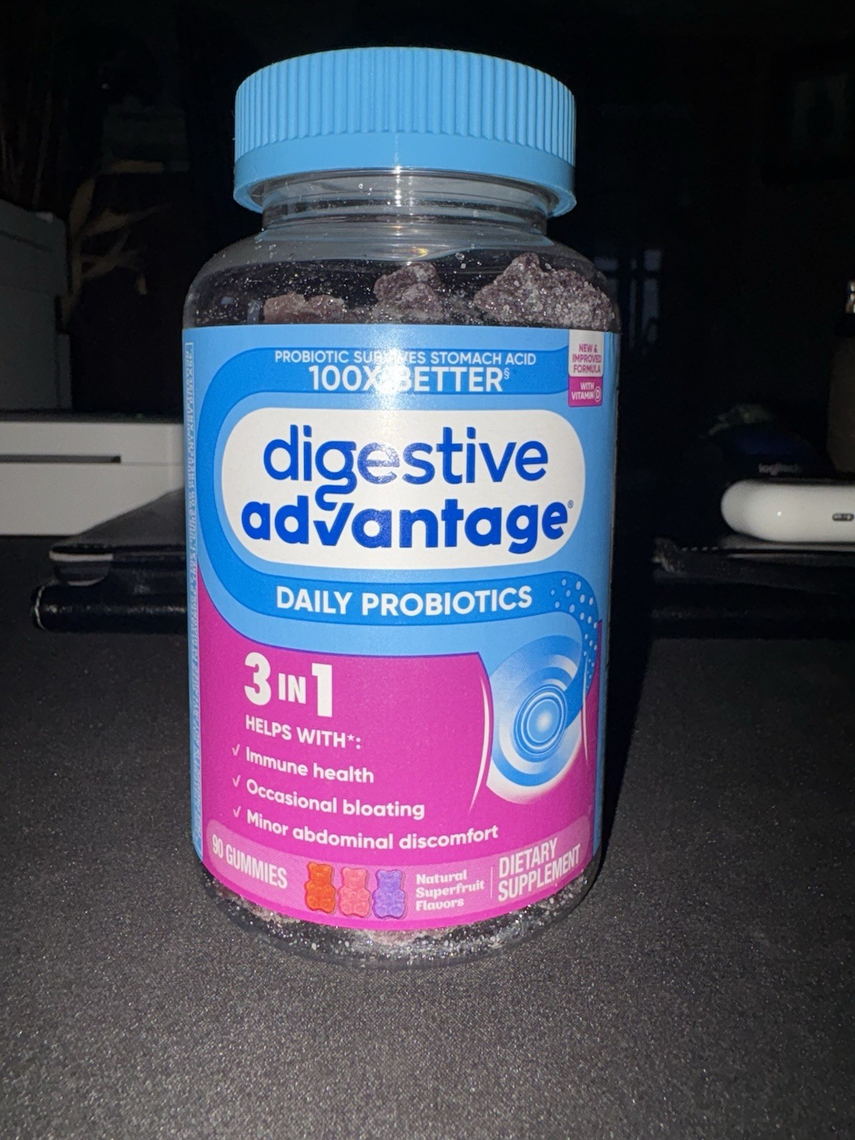Sealed Digestive Advantage Daily Probiotics 3 In 1 – 90 Gummies Exp. 11/26