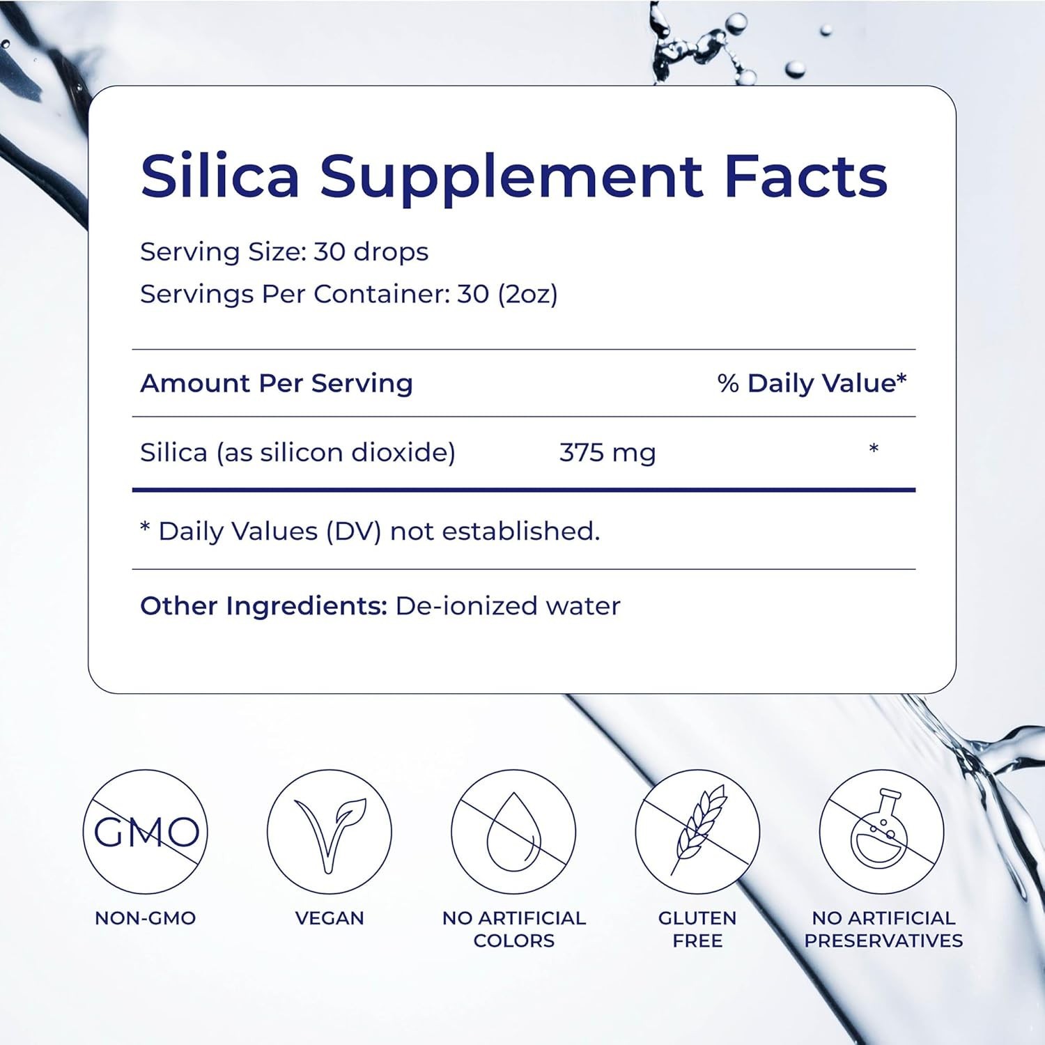 Eidon Liquid Silica Mineral Concentrate – Silica Supplement for Hair, Skin, and