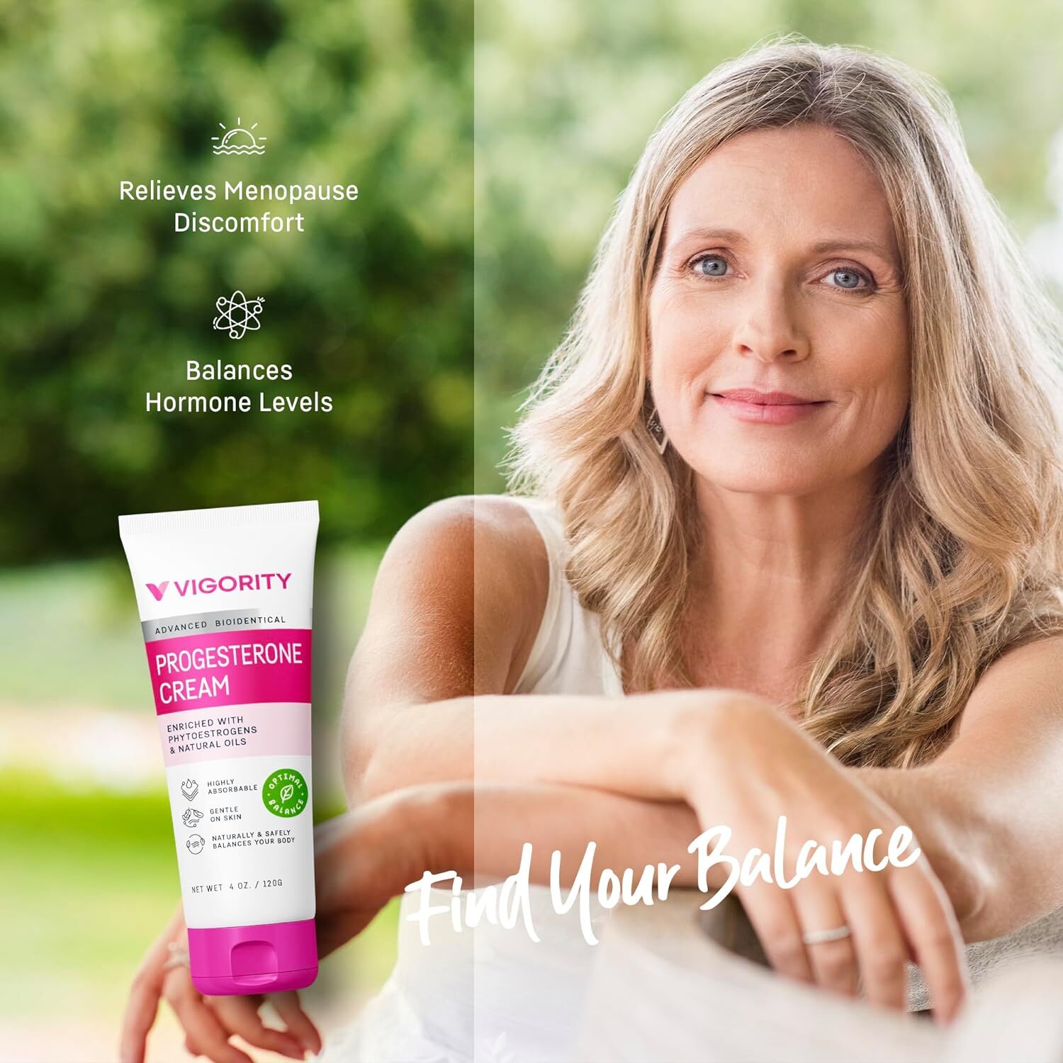 Progesterone Cream for Women Menopause Relief, Natural Bioidentical Progesterone