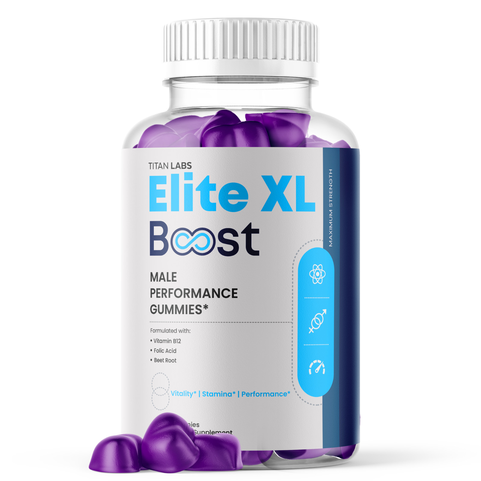 (1 Pack) Elite XL Boost ACV Gummys Support Male Health EliteXLBoost 60 Gummies