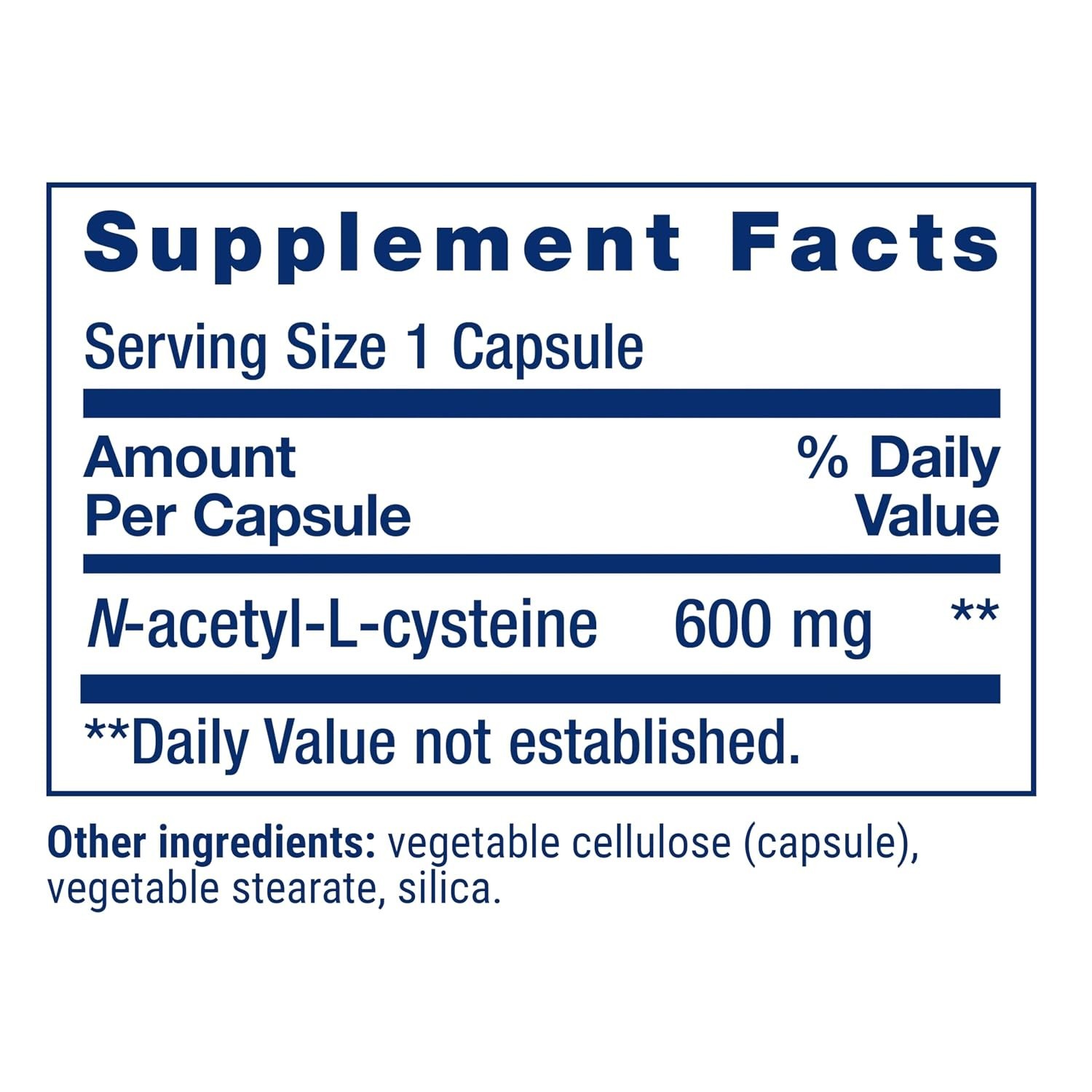 Life Extension NAC 600mg 60 Capsules Cellular Antioxidant & Liver Health Support