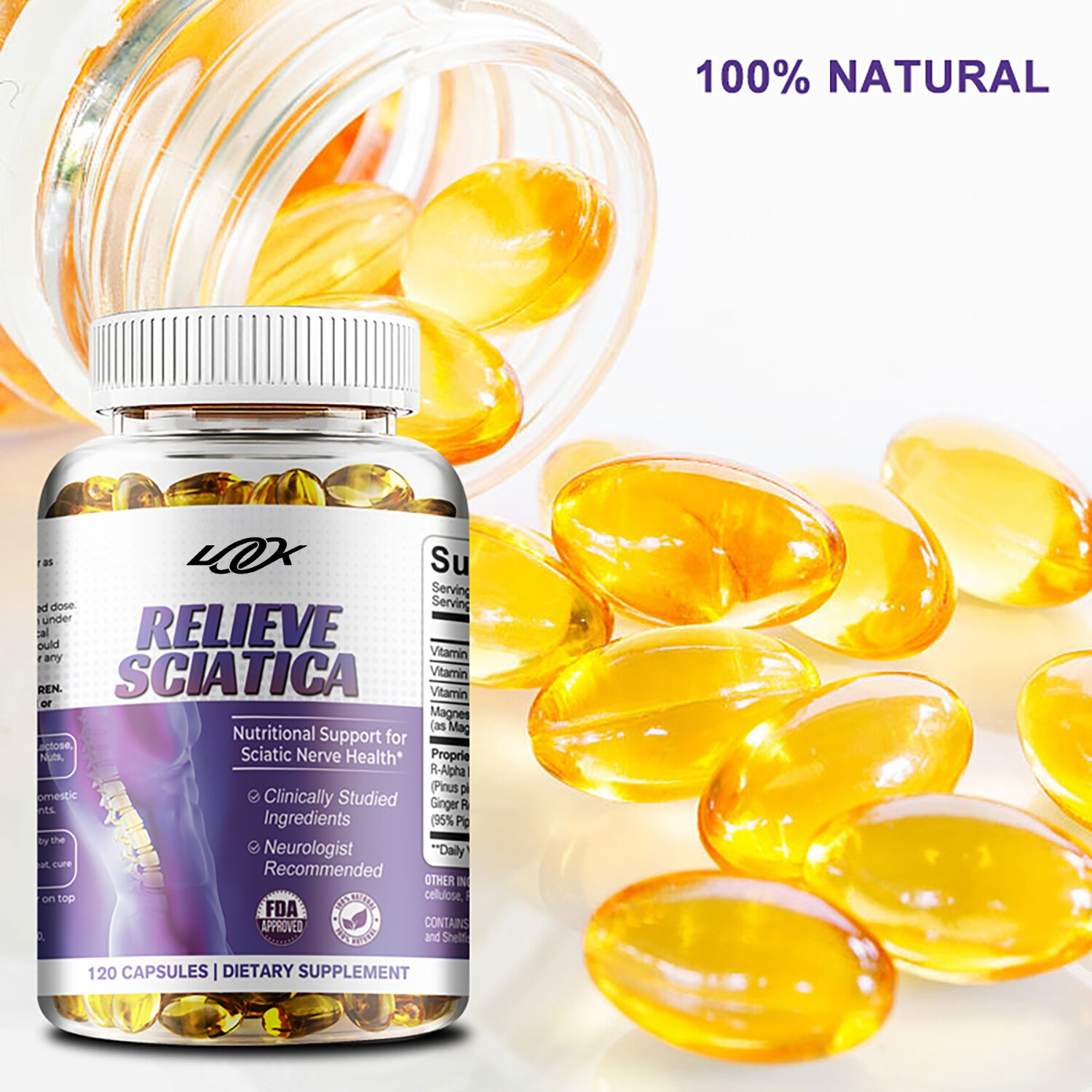 Relieve Sciatica Capsules – Nerve Support Formulas, Relieve Sciatic Nerve Pain