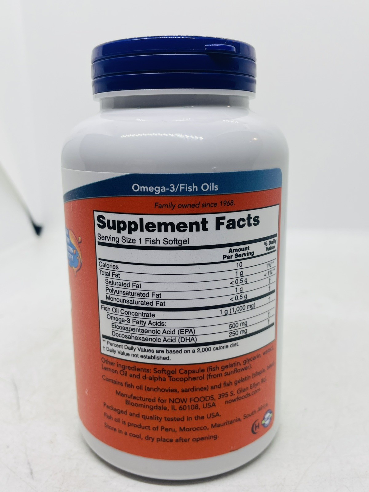 NOW Foods Ultra Omega-3 Fish Oil 180 Softgels EXP 12/2027