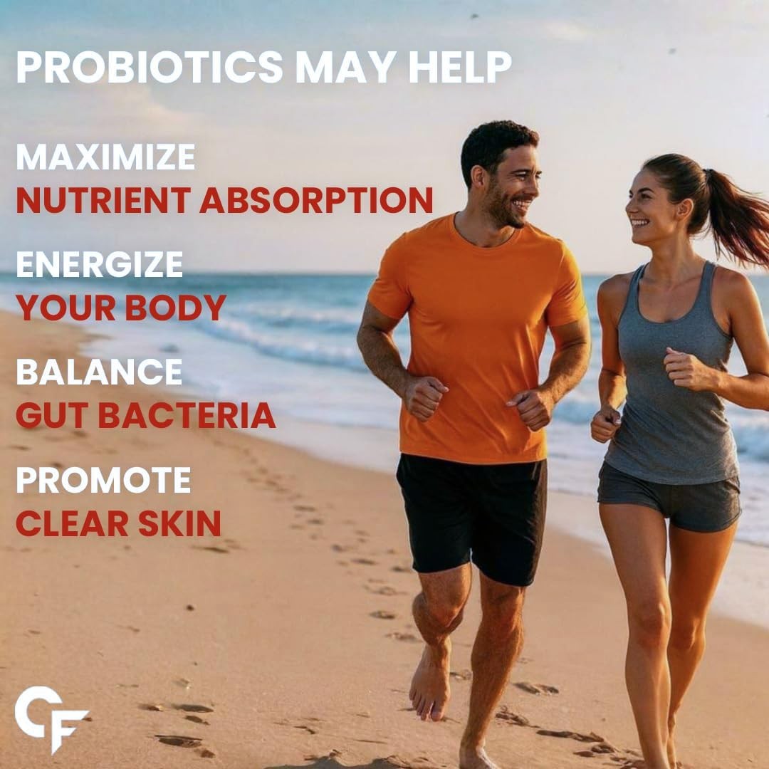 Carbamide Forte Probiotics Supplement Gut Health 20 Effervescent Tablets, 100gm