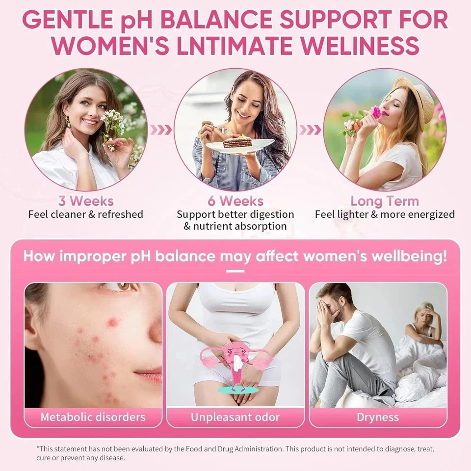 Probiotic Gummies + Slippery Elm🍍 Support Flora Women ph Balance Pineapple