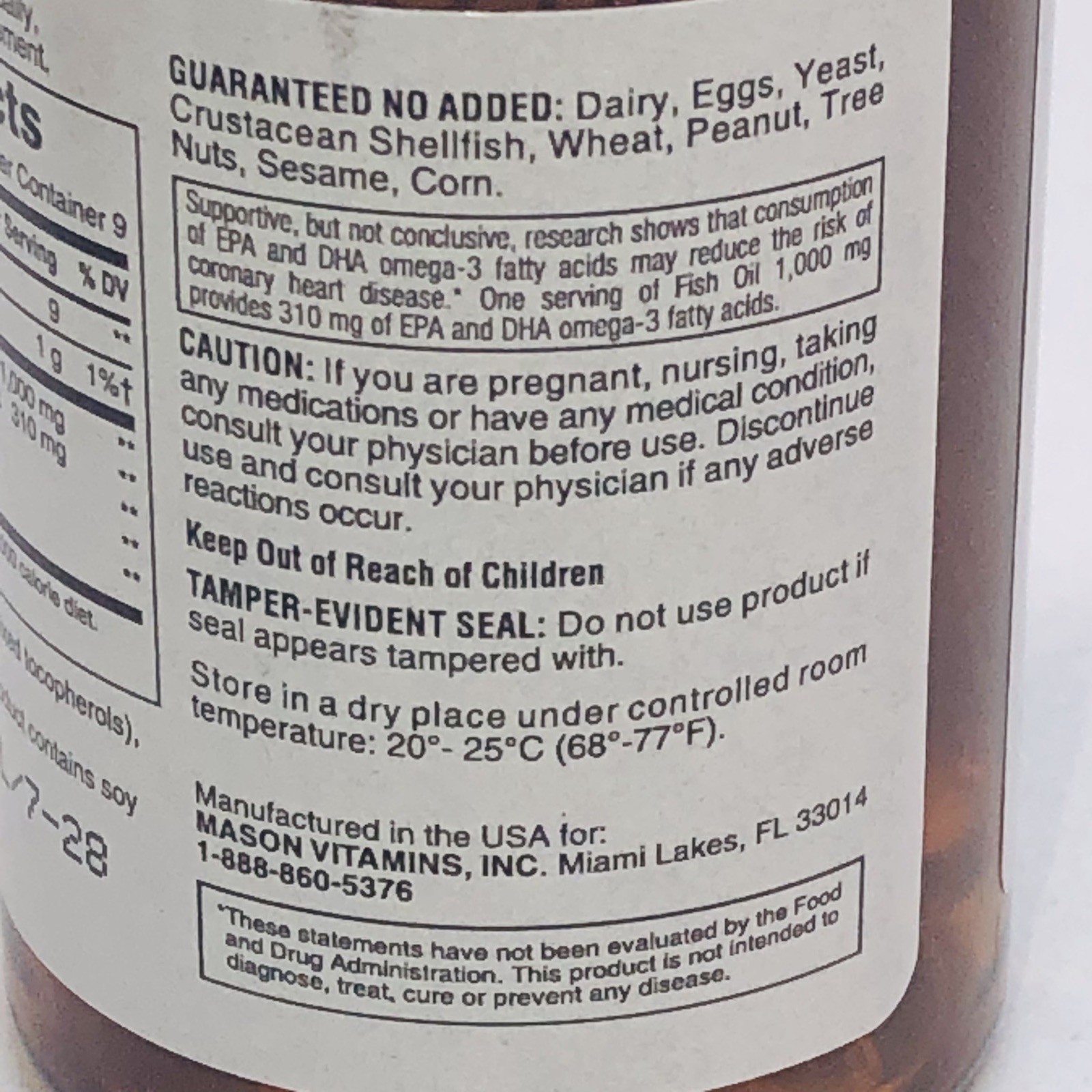6 Bottles/ 18ct People’s Choice Fish Oil Omega 3 Softgels 1000 MG 07/2028